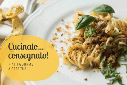 Il servizio delivery dei nostri piatti gourmet