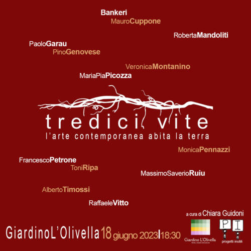 Mostra 13 vite Giardino Olivella